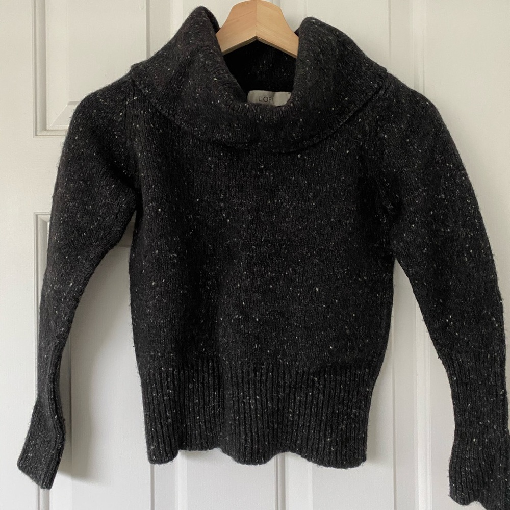Black speckled Loft sweater
